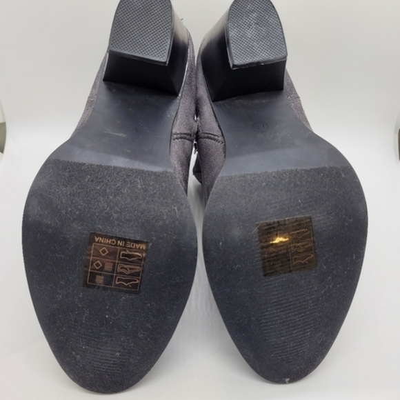 Sociology Women's Gray Suede Ankle Bootie High Heel‎ Size 7.5 - Picture 12 of 16
